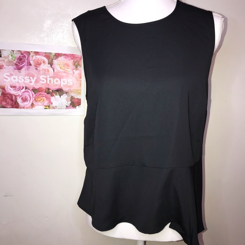 NWT $138 BCBG Maxazria black tank top size s
